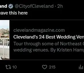 Cleveland's Exclusive Social Media Post Celebrates Travis Kelce and Taylor Swift's Engagement with Local Flavor