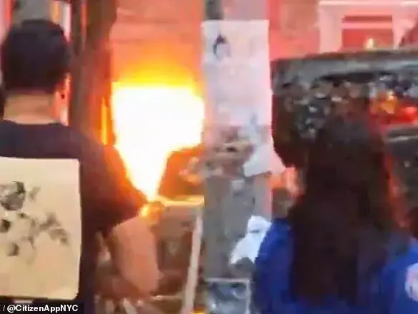 Explosion Shatters Calm in Bushwick, Brooklyn as Manhole Ejected and Fire Engulfs Area