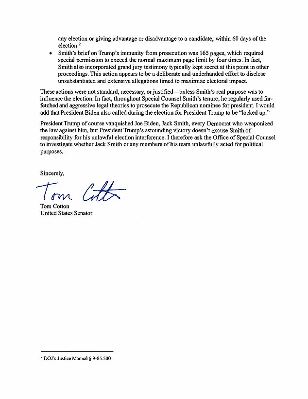 Urgent Investigation Launched Against Jack Smith by Office of Special Counsel Amid Post-Election Scrutiny