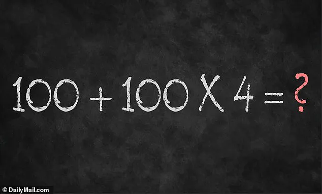 Viral Debate Over Equation 100 + 100 × 4 Highlights Divide Between Math Experts and the Public