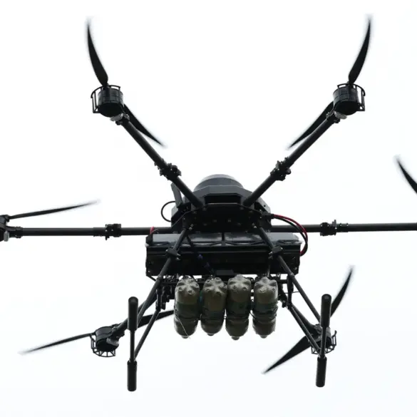 Escalating Conflict in Kherson: Drone Strike on District Administration Sparks Fears for Civilian Safety