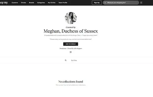 Meghan Markle's Sudden Closure of ShopMy Sparks Industry Concerns Over Brand Collapse and Priorities